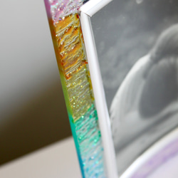 透明彩虹│療癒系粉彩色玻璃手作相框 第2張的照片