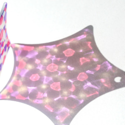 粉紅x紫色 日本雜貨風圓點圖案琉璃星星家飾・創意小物 第6張的照片