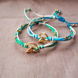 LIULIUYA 【突破】海豚設計款 手作手環 (綠款) 第6張的照片
