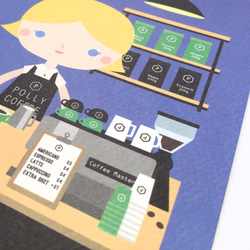 [彼女の店を持つ少女]ポリーカフェ+エミリーデザートショップ - ポストカードグループ 3枚目の画像