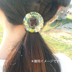 【chandelier】ボタンヘアゴム 8枚目の画像