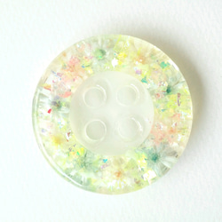 「baby pastel」優しい色のボタンヘアゴム 4枚目の画像