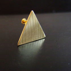 Triangle Cymbal ear cuff/stud pierce (無地) 4枚目の画像
