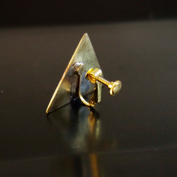 Triangle Cymbal ear cuff/stud pierce (無地) 7枚目の画像