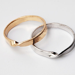 Cymbal ring i [K18G] -Twisted cymbal ring- 第4張的照片