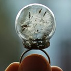 アンティークブロンズ　「王冠型　リング　20mm」　ガラスセット　CCJ11 5枚目の画像