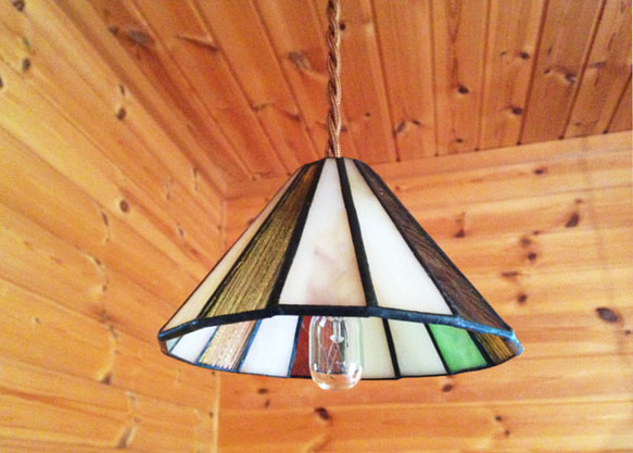 小さな丸屋根の灯り　ペンダントライト/ベージュ 4枚目の画像