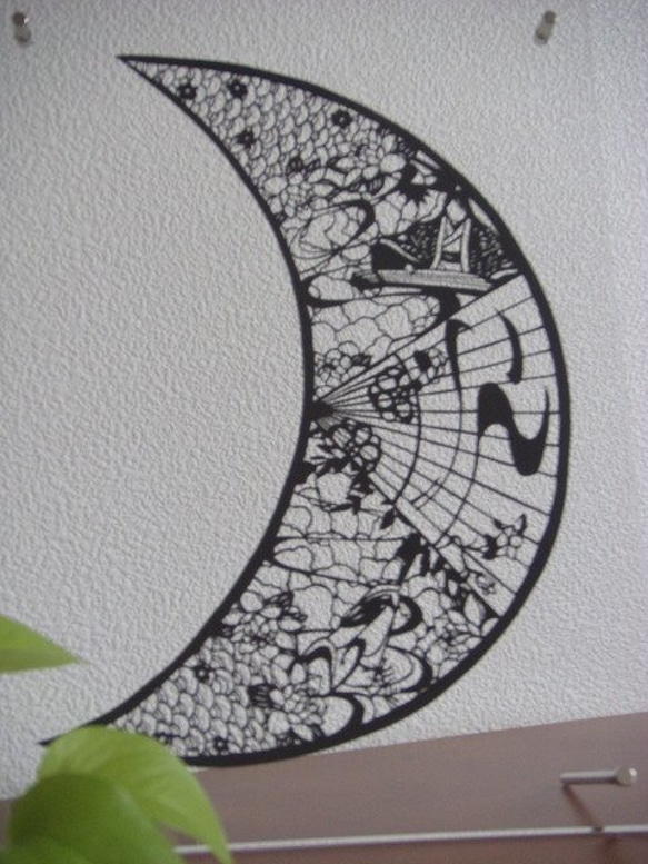 切り絵の一閑張り「お月見」値下げ 楽天市場】開運切り絵「吉祥宝来」はがきサイズ1枚「干支・如来