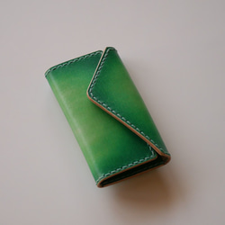 グリーンレザーキーケース UNITED ARROWS green label relaxing｜【別注】<perche>レザー