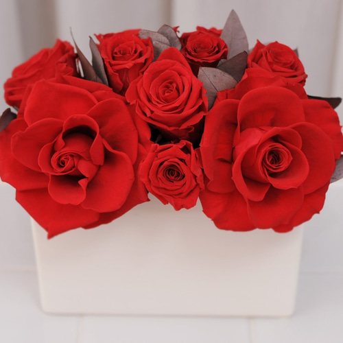 赤いプリザーブドローズ アレンジメント 楽天市場】プロポーズ プリザーブドフラワー プレゼント《クリスタル