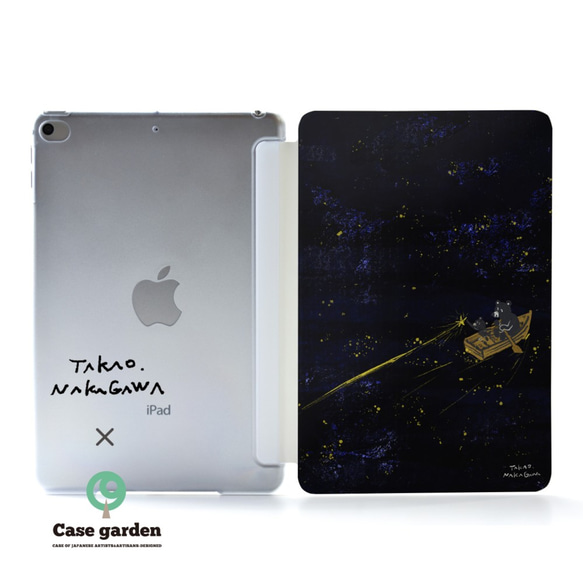 夜空與星星 iPad 保護殼 iPad 保護殼 iPad 保護殼 iPad Pro 12.9,11,10.5 名字雕刻 第1張的照片