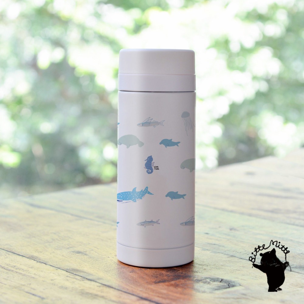 ハンドメイド　オーダー　水筒　カバー　サメ　魚