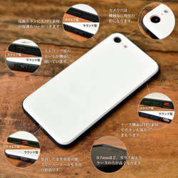 スマホケース iPhone13 iPhone13 pro max 強化ガラス iphoneケース うさぎ 月 名入れ可 6枚目の画像