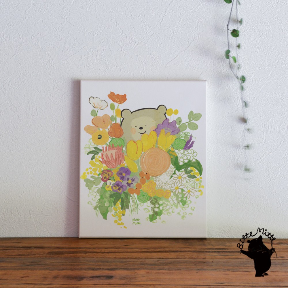 アートパネル ファブリック パネル ボード インテリア 絵画＊花 ボタニカル 記念日