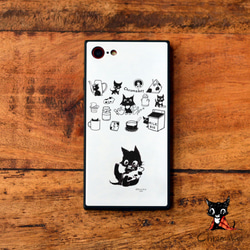 強化玻璃 iPhone 手機殼 iphone13 iphone 13Pro Max 黑貓貓 * 名字雕刻 第2張的照片
