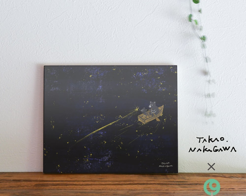 オーダーページ6/28うさぎと星細長パネルハンドメイド