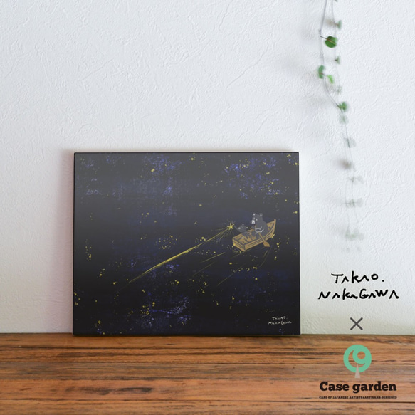 藝術面板 織物面板 室內繪畫 斯堪的納維亞*夜空 星星 星空 第1張的照片