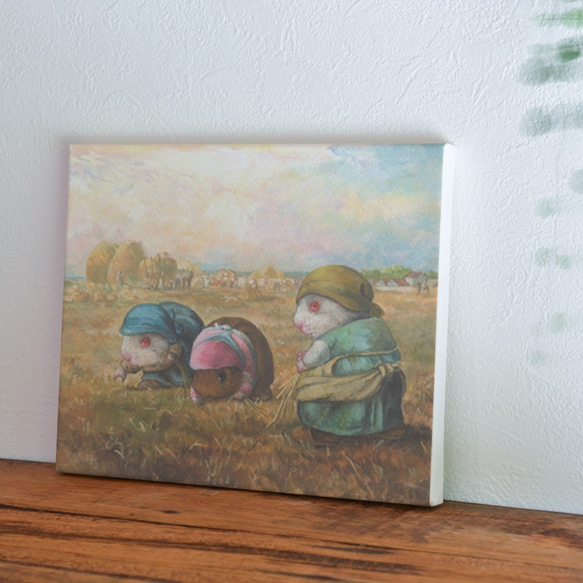 布藝面板 藝術面板 繪畫面板 室內面板 繪畫傑作 豚鼠 第2張的照片