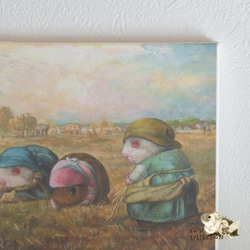 織物面板 藝術面板 繪畫面板 室內板 繪畫傑作 豚鼠 第3張的照片