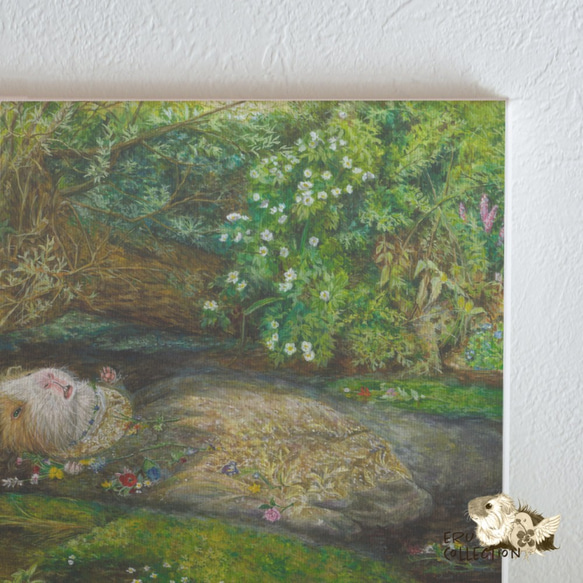 織物面板 室內藝術面板 繪畫面板 板畫傑作 豚鼠 第3張的照片