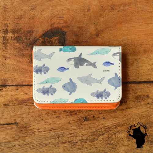 名入れ可 レザー 名刺入れ カードケース 名刺ケース 革 ブルー 青 ＊海  