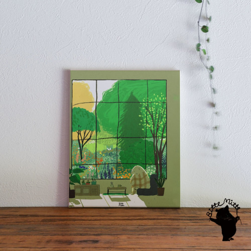 ファブリックパネル 北欧 インテリア アートパネル イラスト パネル