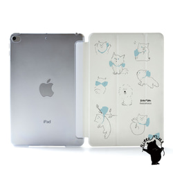 猫のiPad ケース iPadケース アイパッド カバー iPad Pro 12.9 11 10.5 Air4＊名入れ 1枚目の画像