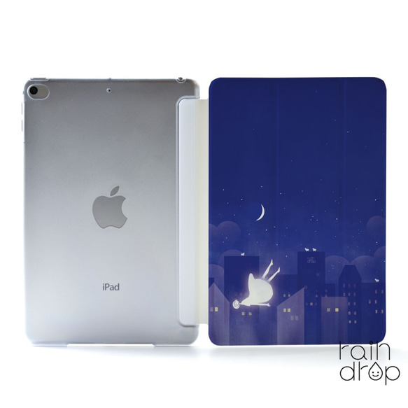 夜與星 iPad 保護套 iPad 保護殼 iPad 保護殼 iPad Pro 12.9,11,10.5,9.7 姓名雕刻 第1張的照片