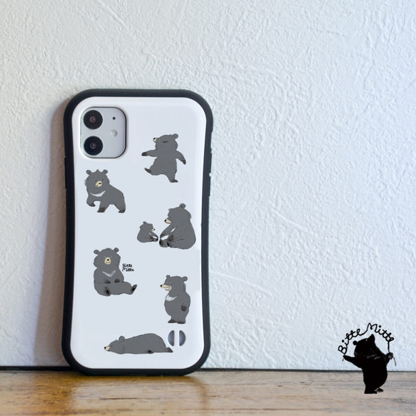 スマホケース iPhone 13/12/11/XR/XS/SE2/8/7 グリップケース クリアー