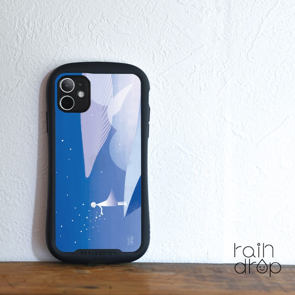 iPhone13 mini iPhone 13 pro max グリップケース 夜空 星 鯨
