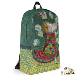 Rucksack 防水帆布背包 Bag Bag 全印花豚鼠繪畫和服可愛日式背包 第2張的照片