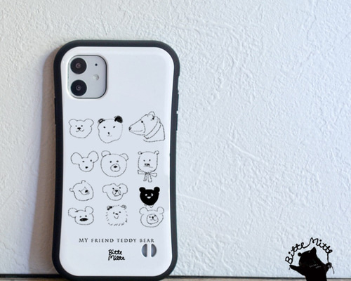【美品.希少】iPhone13/14 スマホケース　ドアップテディ LOVERARY BY FEILER ドアップテディ iPhone13・14ケース