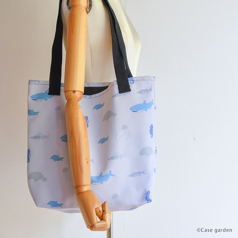 トートバッグ カバン バッグ 全面プリント トートバック かわいい おしゃれ 大きめ＊鯨 クジラ 夜空 月 七夕2025