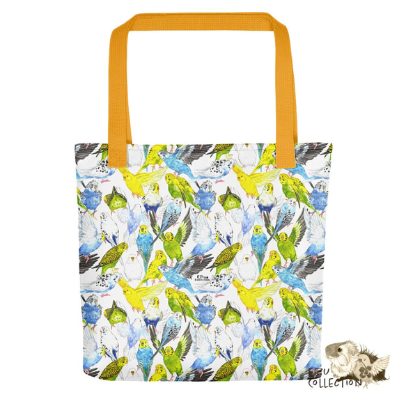 受注生産 インコ トートバッグ セキセイインコ 鳥 トートバッグ Case