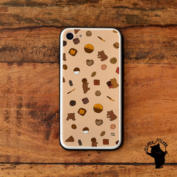 強化玻璃保護殼 智慧型手機保護殼 iPhone12 iPhone 12 Pro Max 巧克力色 *可刻名字 第1張的照片