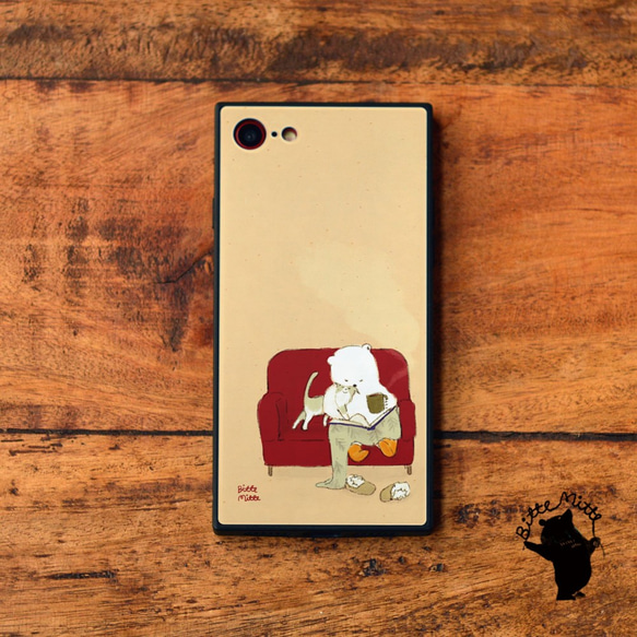 強化玻璃保護殼智慧型手機保護殼 iPhone12 iPhone 12 Pro Max 熊狗 *可刻名字 第2張的照片