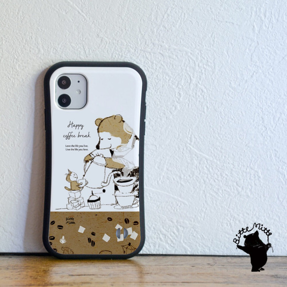 グリップケース スマホケース iPhone13 iPhone 13 pro max 熊 クマ