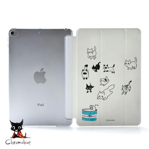 黒猫のiPad ケース iPadケース アイパッド カバー iPad Air4/Air3/Air2 ...
