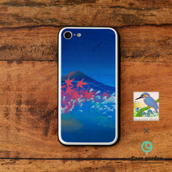 強化ガラスケース スマホケース iPhone12 iPhone 12 Pro Max 紅葉 秋 富士山 2枚目の画像