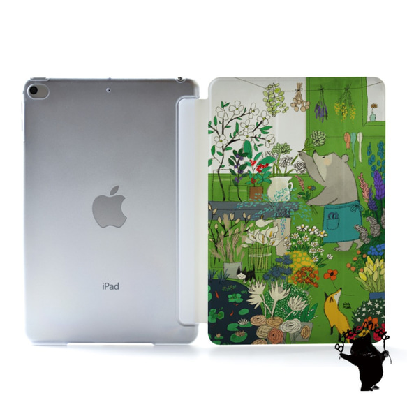 花のiPad ケース iPadケース アイパッド カバー iPad Pro 12.9,11,10.5,9.7 名入れ 1枚目の画像