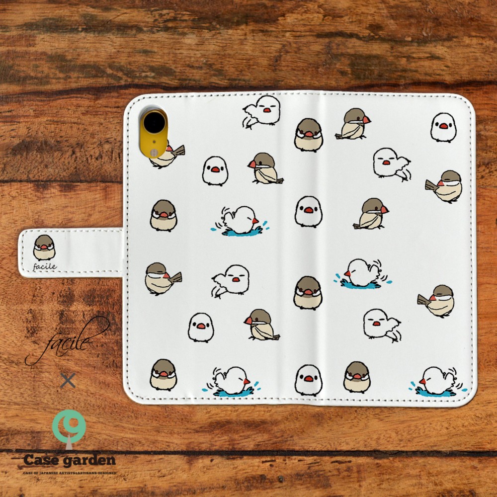 & 送関込【Harper Blake】UK発!手帳型スマホケース Bird/鳥