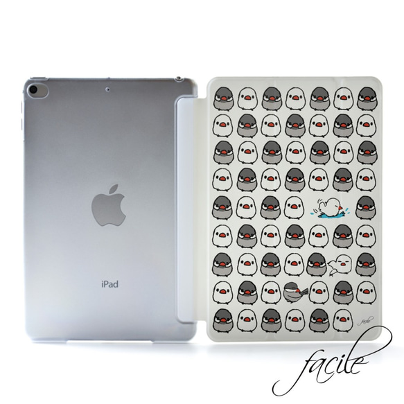 文鳥のiPad ケース iPadケース アイパッド カバー iPad Pro 12.9 11 10.5 10.2 9.7 1枚目の画像