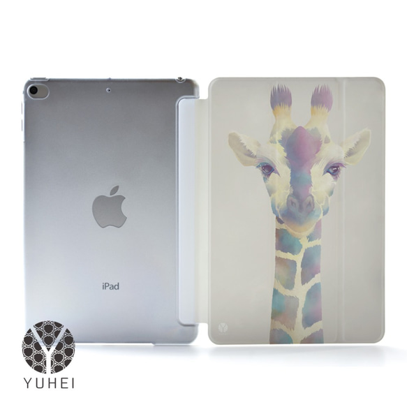 キリンのiPad ケース iPadケース アイパッド カバー iPad 10.2 第9世代 第8世代 mini6＊名入れ 1枚目の画像