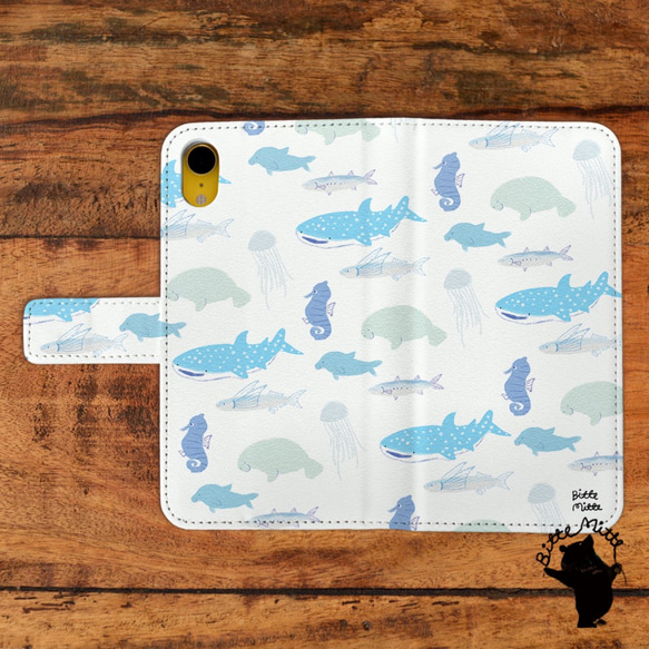 【Harper & Blake】UK発!手帳型スマホケース Shark/サメ鮫 org.jpg