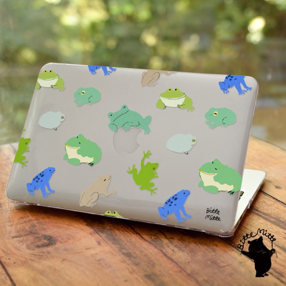 Macbook ケース カバー macbook Air Pro 15/13/11 M1搭載＊カエル 蛙 名入れ
