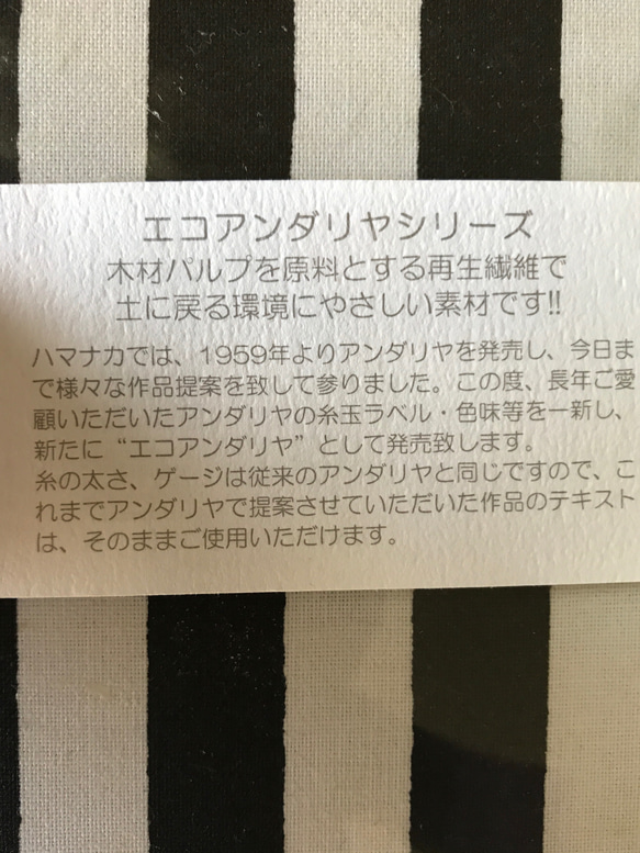 エコアンダリアで編んだカゴバッグ バイカラー 4枚目の画像