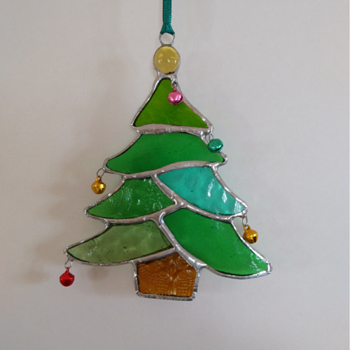 ステンドグラスオーナメント　サンキャッチャー　オーナメント　クリスマス　お正月 ステンドグラスオーナメント ステンドグラスサンキャッチャー