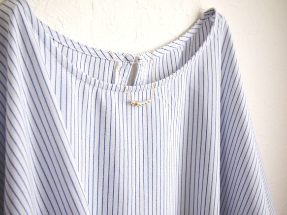 パールの華奢ネックレス　ゴールド・ホワイト　 4枚目の画像