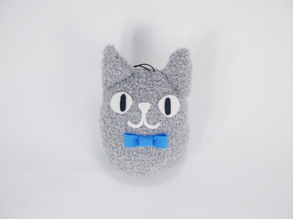 ✿綿毛かわいいぽっちゃり隊 - 灰色猫（青猫）✿ 5枚目の画像