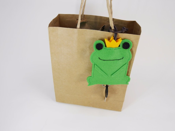 ✿可愛動物鑰匙包－青蛙王子✿ 第4張的照片